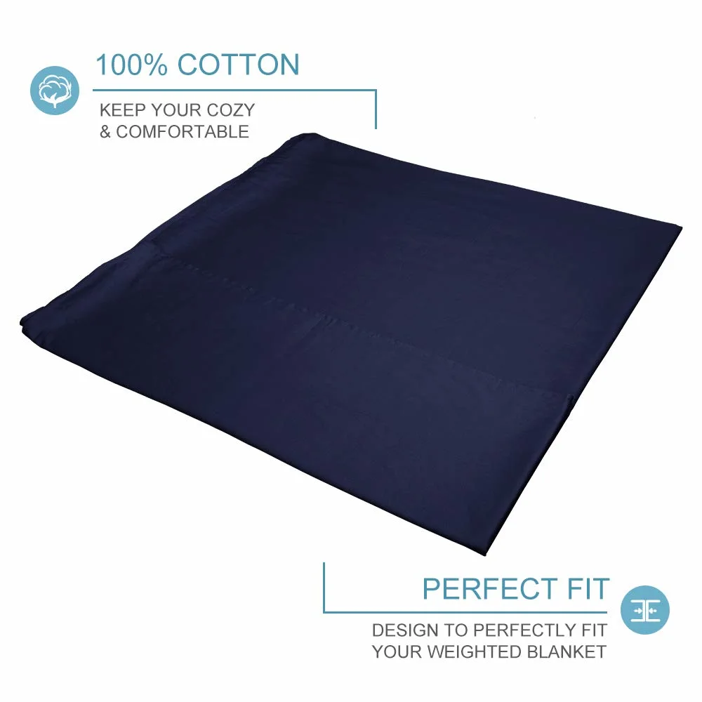 Warming & Cooling Weighted Blanket for Adult and Kids Reversible Bamboo/ Short Plush Twin Size Weighted Blanket